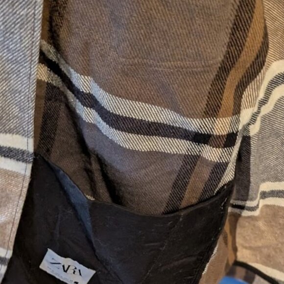 J29 ZARA Plaid Flannel Shacket (Shirt/Jacket) - Picture 7 of 7